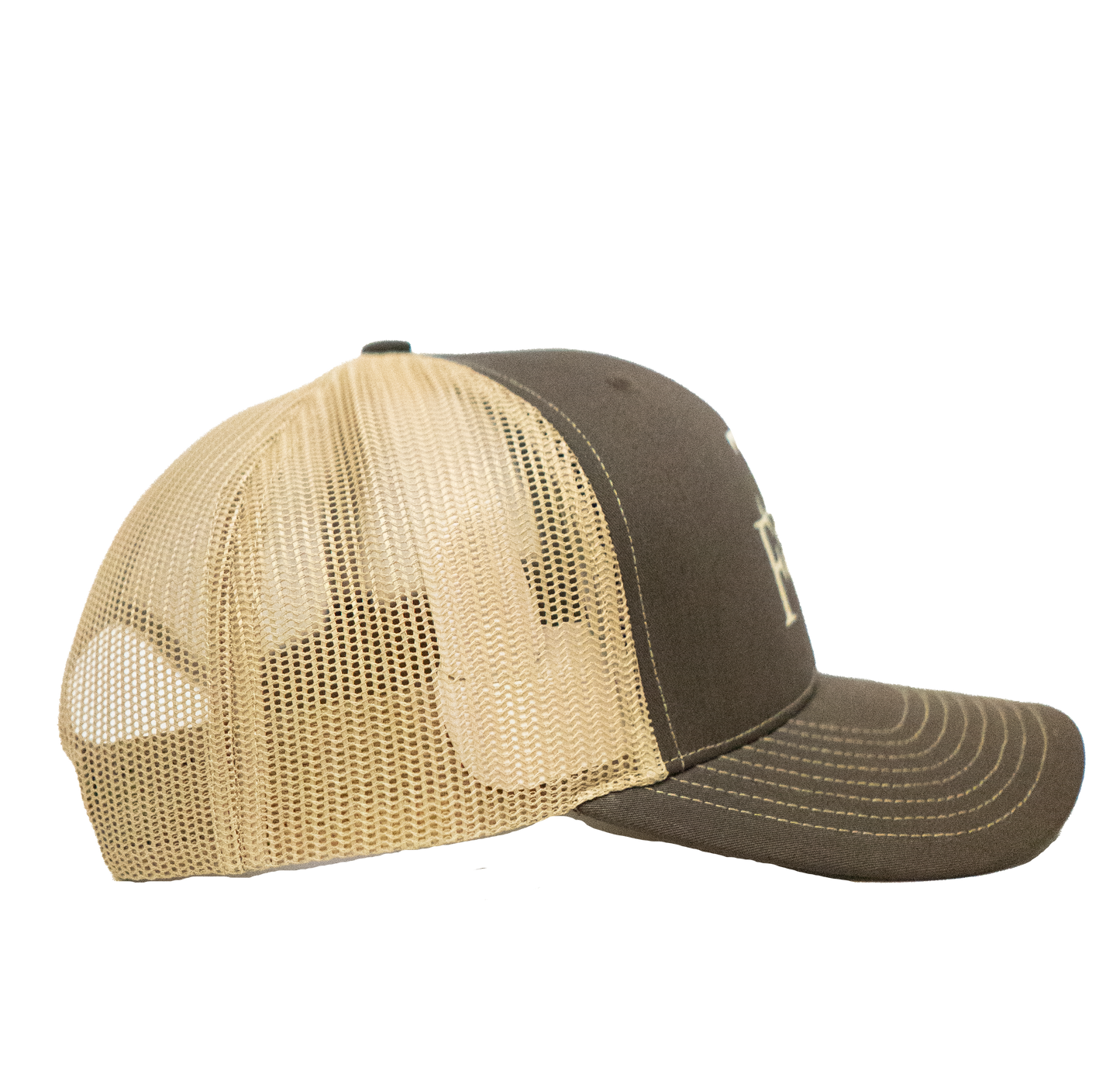 logo trucker cap brown